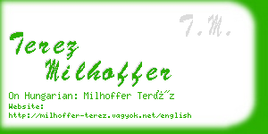 terez milhoffer business card